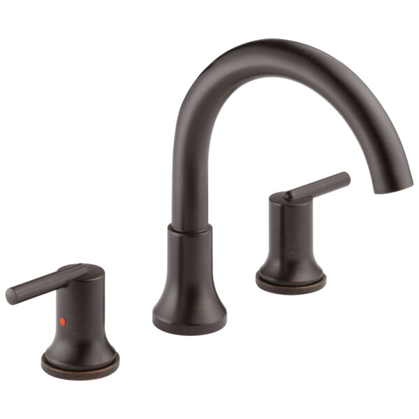3-hole 8-16" installation Hole Deck-Mount without Diverter Tub Filler Faucet, Venetian Bronze